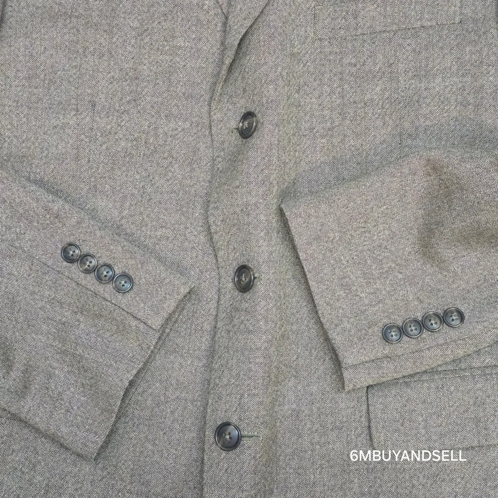 Stafford Mens 2 Piece Suit 42R 36W Tan Brown 100% Wool 3Button Tweed Blazer Pant